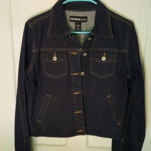 Express dark denim jacket